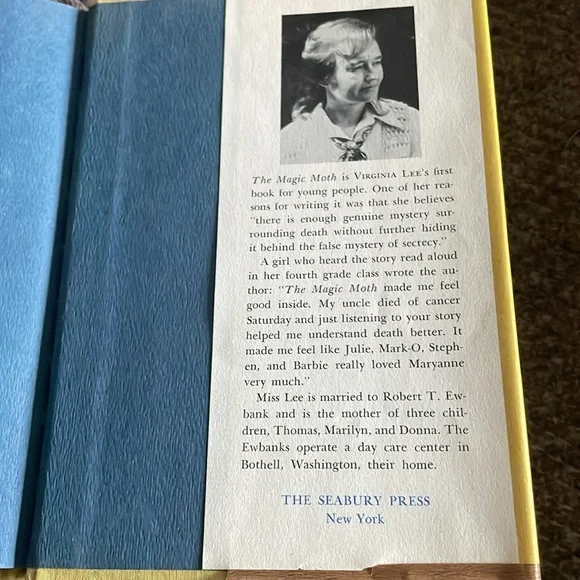 The Magic Moth by Virginia Lee Book/ Vintage 1972 - Picture 4 of 6